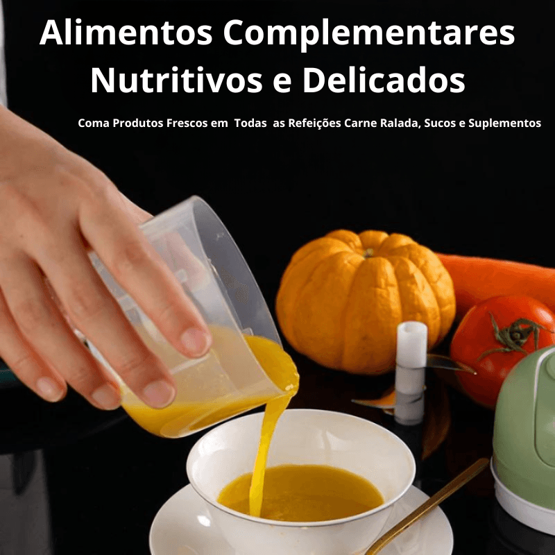 Mini Triturador de Vegetais - Elétrico Portátil USB