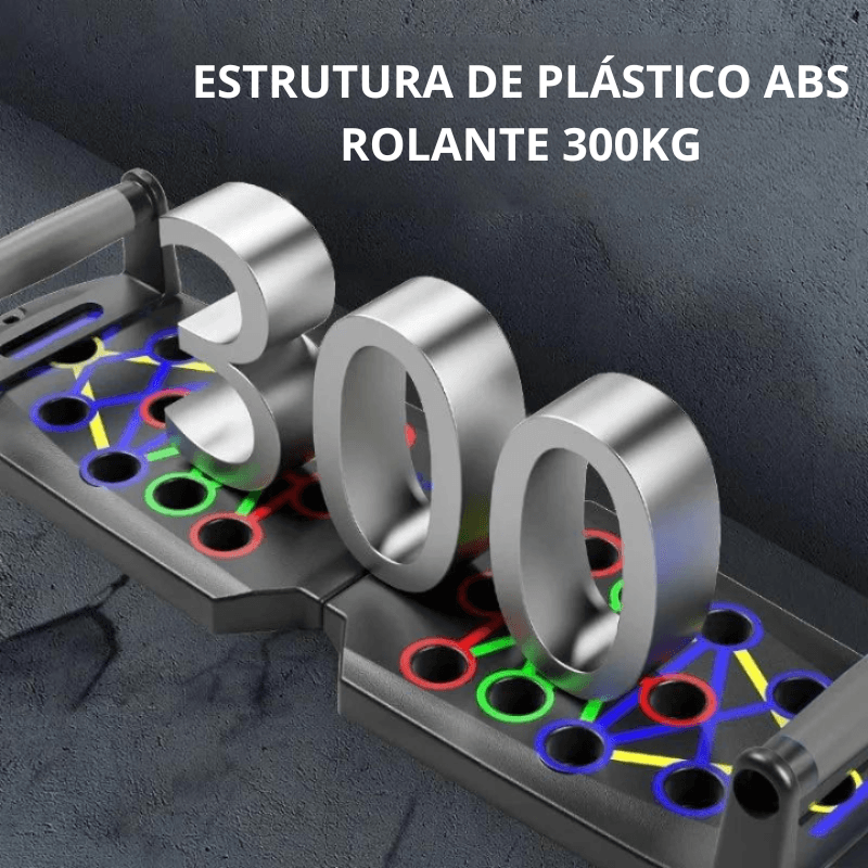 Aparelho Prancha Para Flexão - Multifuncional: Peitoral, Costas e Tríceps