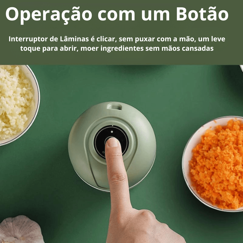 Mini Triturador de Vegetais - Elétrico Portátil USB
