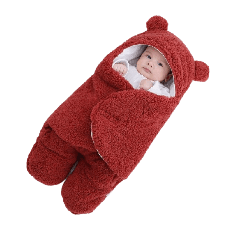 Cobertor Capuz de Ursinho para Bebe Dormir - Seguro e Confortável - Wshop10