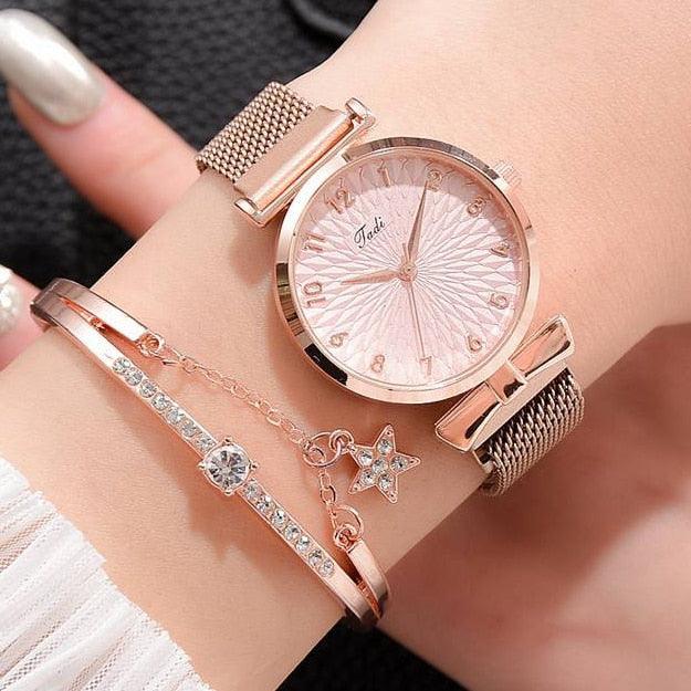Relógio Feminino - Style Lux + Pulseira Grátis - Wshop10