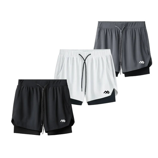 COMPRE 2 LEVE 3 - Shorts Dry-Fit de Compressão