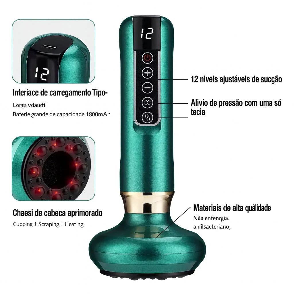 Massageador Anticelulite Pro + 2 Óleos de brinde