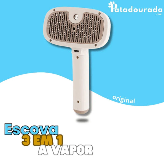 Escova 3 em 1 Recarregável a Vapor
