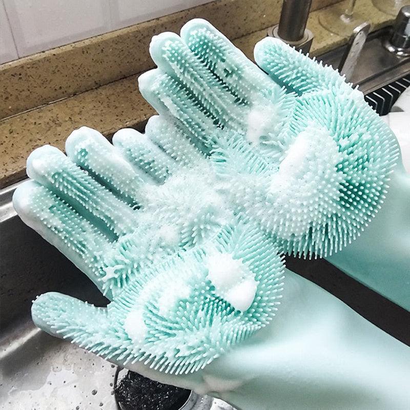 Luva Mágica Lava Louças de Silicone - Wshop10