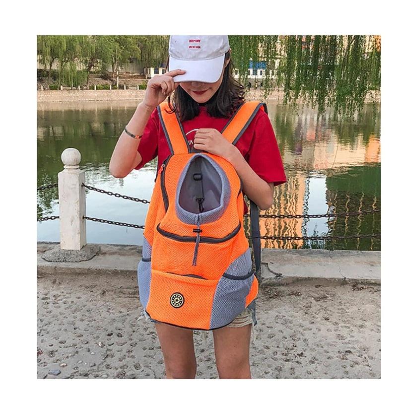 Mochila de viagem portátil de ombro duplo para Pet - Wshop10