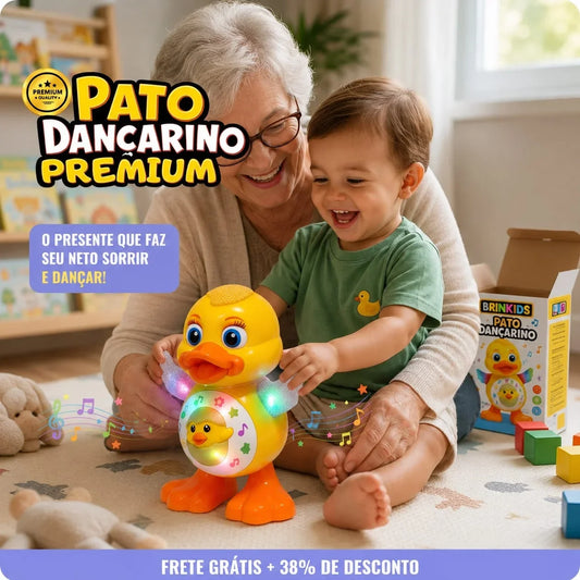 Patinho Infantil 3 em 1 - Canta, dança e acende Luzes