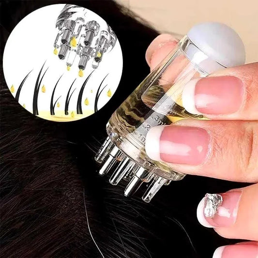 HairBoost™ – Aplicador de Óleo e Tônico na Raiz