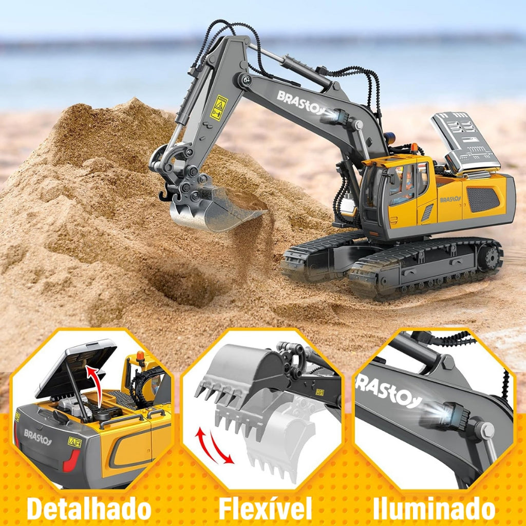 Brinquedos Escavadeira / Carregadeira / Bulldozer / Caminhão Minério de Controle Remoto Avicii Express®