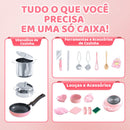 Brinquedos de cozinha real para crianças - Conjunto de 22 peças