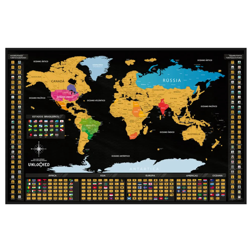 Mapa Mundi de Raspar | Unlocked