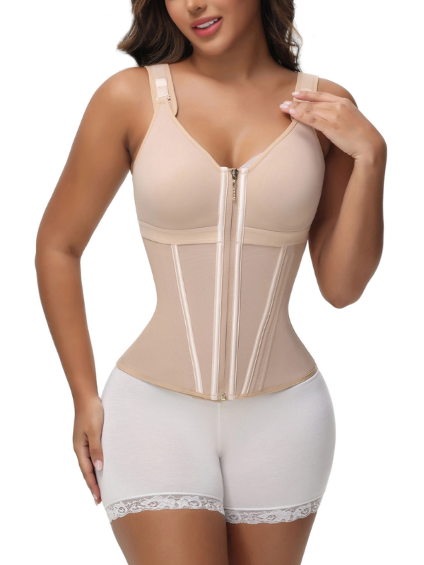 Cinta Modeladora Alta Compressão Overbust c/ Zíper