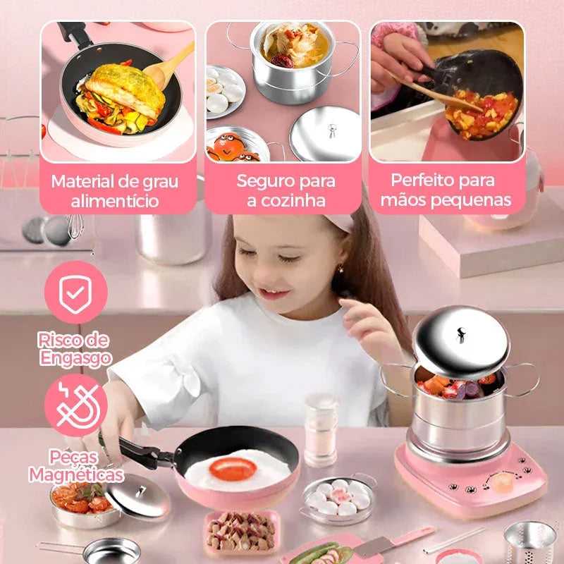 Brinquedos de cozinha real para crianças - Conjunto de 22 peças