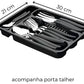 Inox Cutlery Game With 24 Pieces + Drawer Holder-Neverdie Store