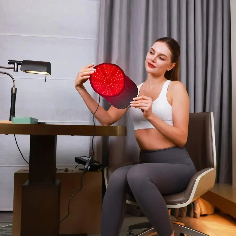 CAPILUS MAX™ Boné de LED Terapia Capilar Anti Queda