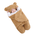 Cobertor Capuz de Ursinho para Bebe Dormir - Seguro e Confortável - Wshop10