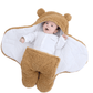 Cobertor Capuz de Ursinho para Bebe Dormir - Seguro e Confortável - Wshop10