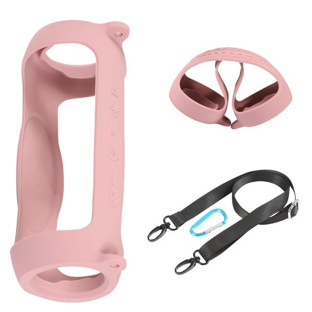 Estojo para alto-falante Bluetooth com capa de silicone macio e com alça para JBL - Wshop10
