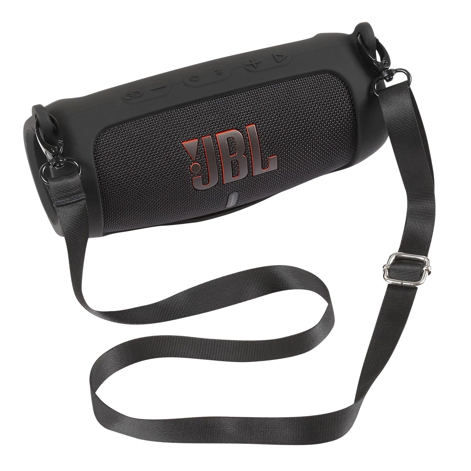 Estojo para alto-falante Bluetooth com capa de silicone macio e com alça para JBL - Wshop10