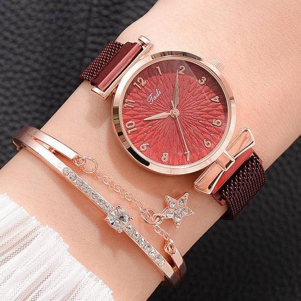 Relógio Feminino - Style Lux + Pulseira Grátis - Wshop10