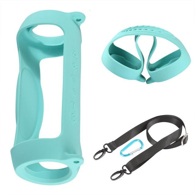 Estojo para alto-falante Bluetooth com capa de silicone macio e com alça para JBL - Wshop10