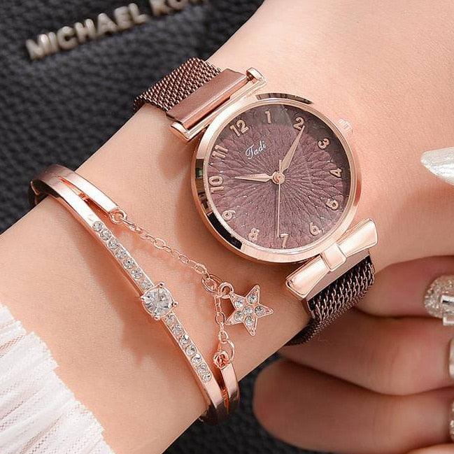 Relógio Feminino - Style Lux + Pulseira Grátis - Wshop10