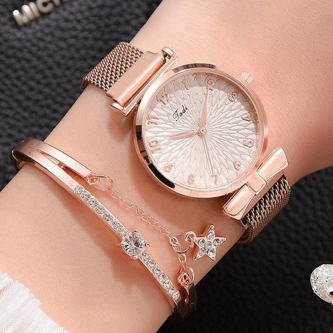 Relógio Feminino - Style Lux + Pulseira Grátis - Wshop10
