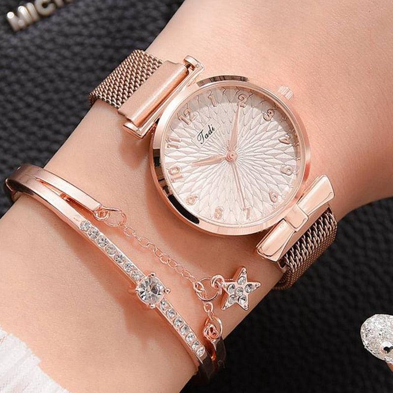 Relógio Feminino - Style Lux + Pulseira Grátis - Wshop10