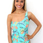 Maiô Body Floral Laranja