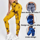 Calça Legging Push Up - Sem Costura Yoga Esportiva
