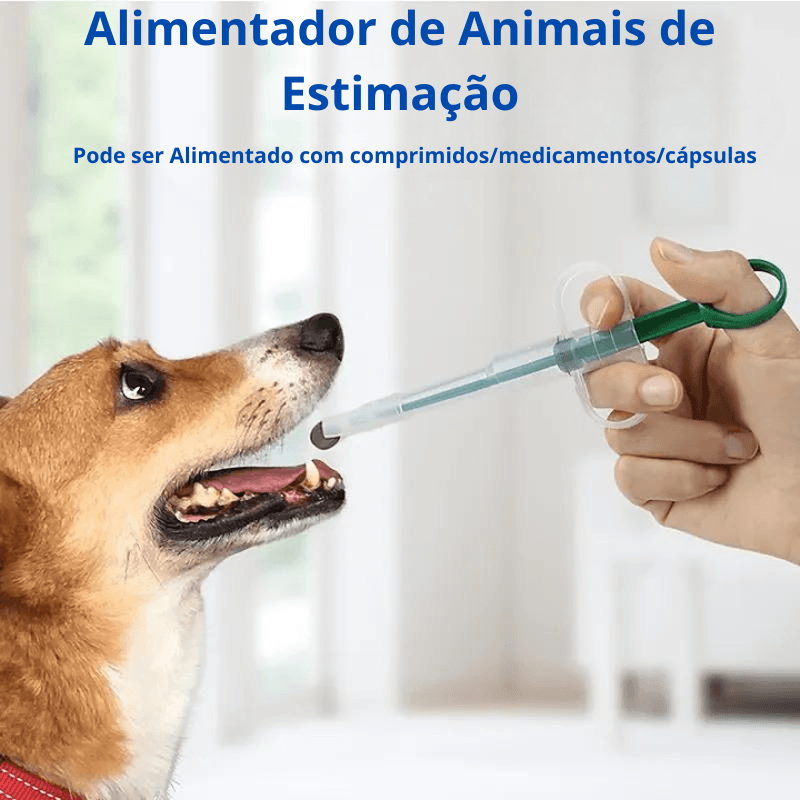Seringa Injetora de Comprimido e Alimento para Pet - Cães e Gato