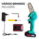 Motosserra Elétrica a Bateria + BRINDES EXTRAS