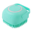 Escova de Silicone Macio e com Porta Shampoo para Pets - Wshop10