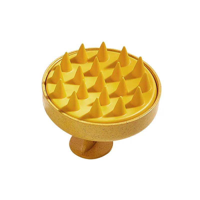 Escova de Silicone - Massageador de Couro Cabeludo