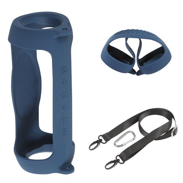Estojo para alto-falante Bluetooth com capa de silicone macio e com alça para JBL - Wshop10