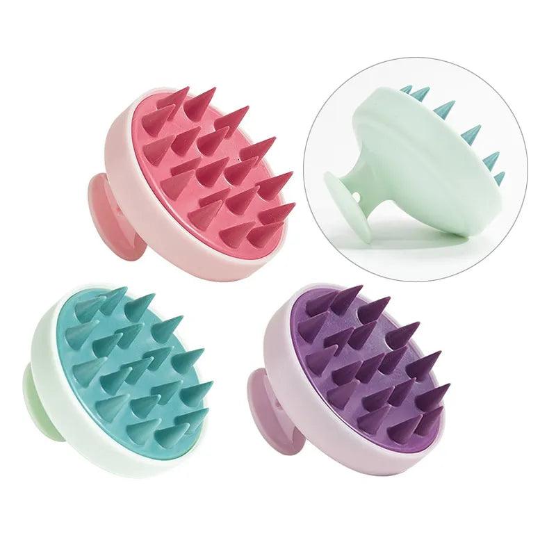 Escova de Silicone - Massageador de Couro Cabeludo