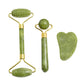 Rolo Jade Rosto e Corpo Massageador - Gua sha Pedra Natural