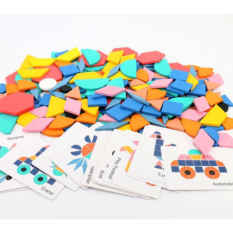 Quebra Cabeça Educativo Forma Geométrica SHAPE PUZZLE - Wshop10