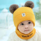 Conjunto de Malha para o Inverno: Cachecol para Bebês e Crianças