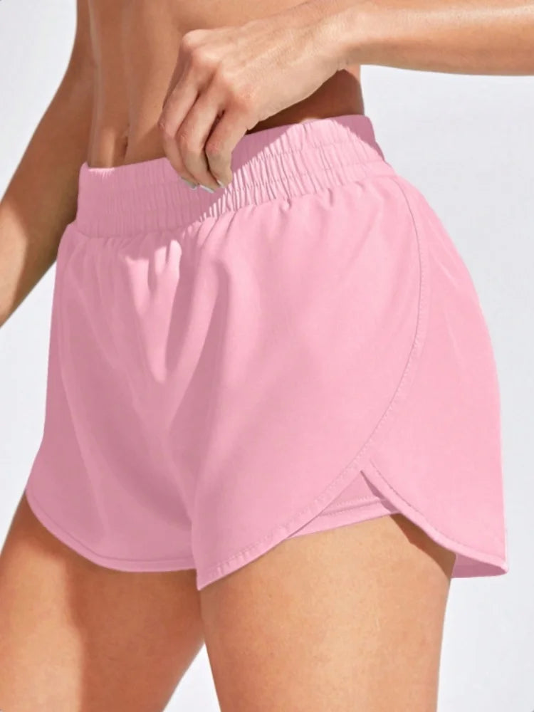 Shorts Fitness Feminino FlexFit Cintura Alta para Academia e Corrida