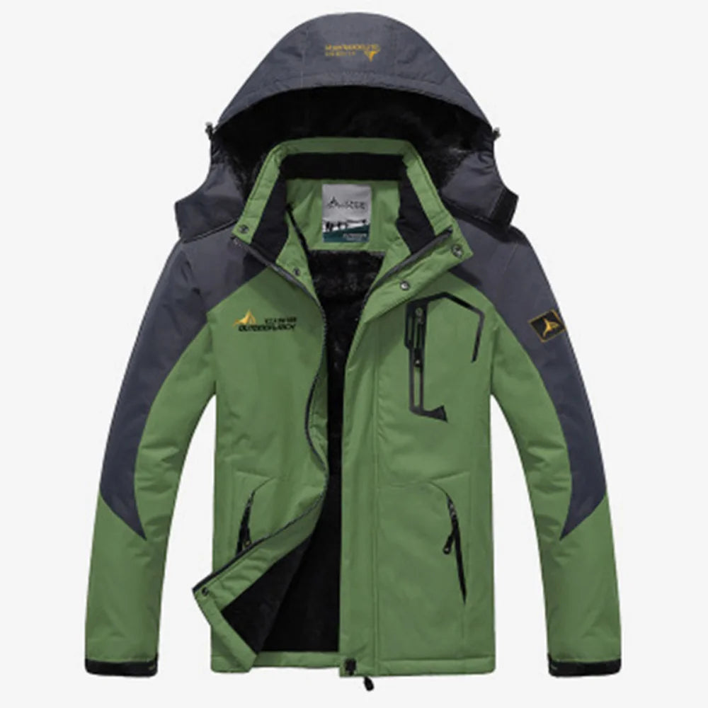 Casaco com capuz militar masculino