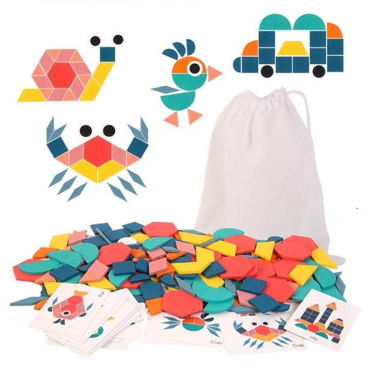 Quebra Cabeça Educativo Forma Geométrica SHAPE PUZZLE - Wshop10