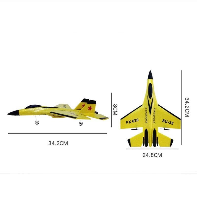 Avião de Controle Remoto - Caça Ultra Resistente - Wshop10