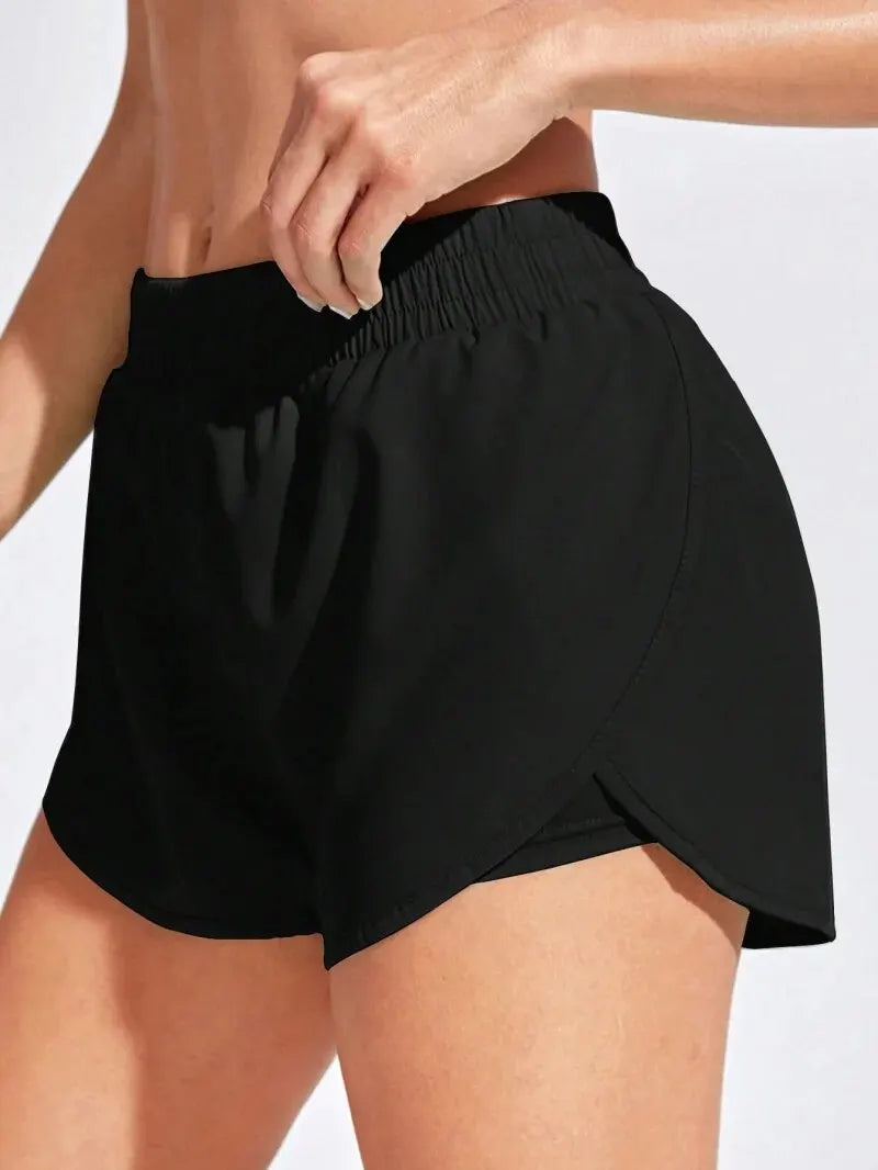 Shorts Fitness Feminino FlexFit Cintura Alta para Academia e Corrida
