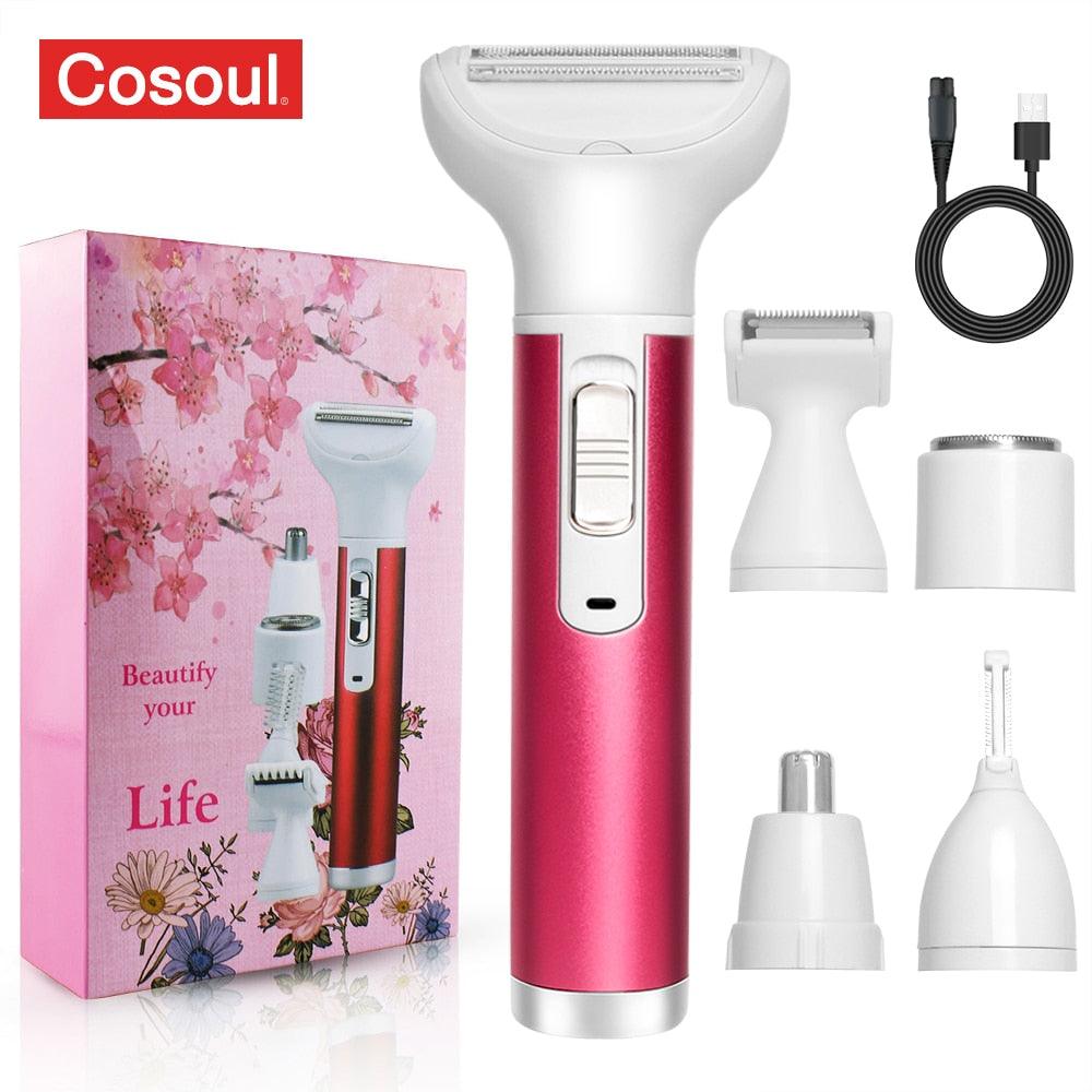 Depilador BeautShave Feminino 5 em 1 Indolor - Wshop10