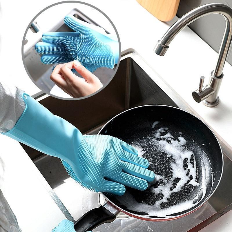 Luva Mágica Lava Louças de Silicone - Wshop10