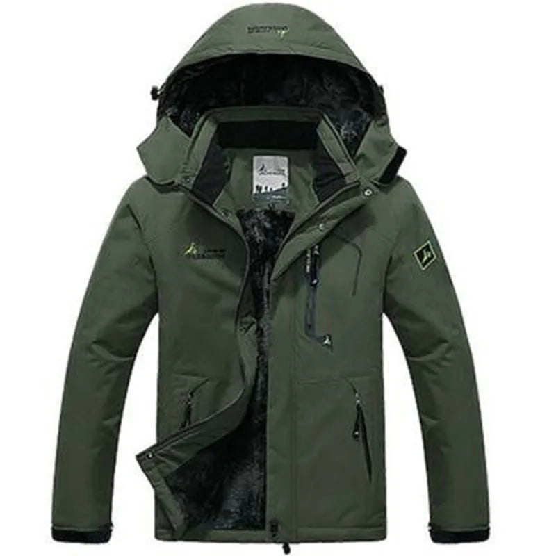 Casaco com capuz militar masculino
