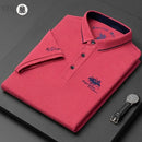 Men's Embroidered Casual Fashion Short Sleeved POLO Shirt Summer Comfortable Top