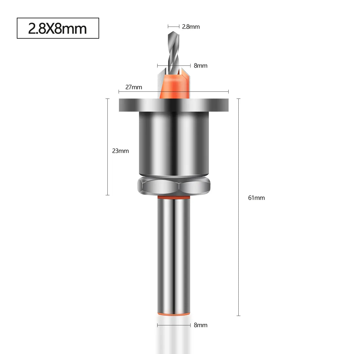 Broca Escareador 8mm Com Limitador