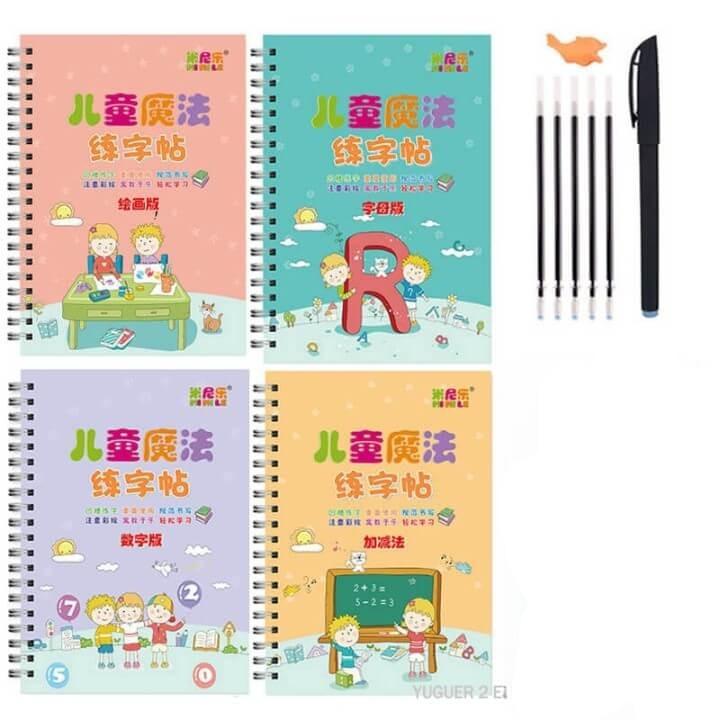 Caderno de Caligrafia Mágico - QuietBook - Wshop10